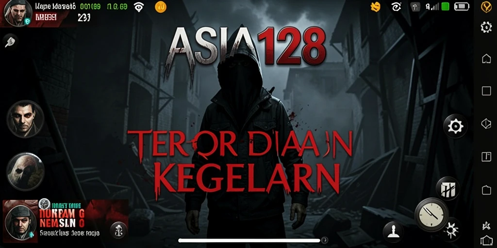 Gameplay menyeramkan dalam ASIA128 dengan suasana mencekam.