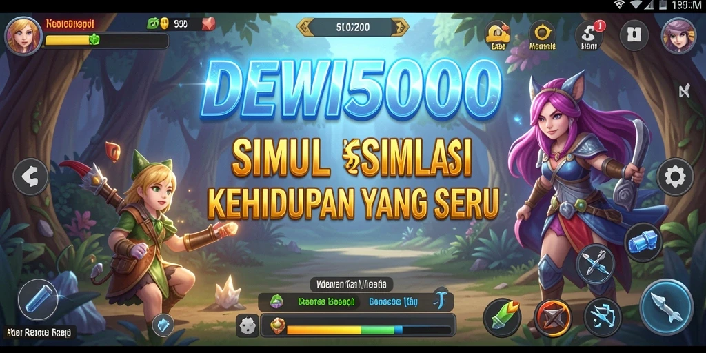 Tampilan gameplay DEWI5000 yang realistis dan interaktif.