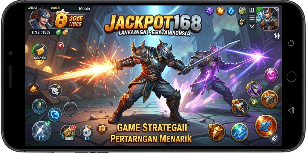 Tampilan gameplay seru dan menantang di JACKPOT168.