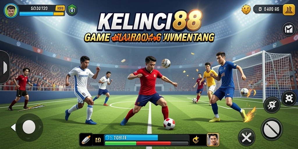Tampilan gameplay KELINCI88 yang seru dan penuh aksi olahraga.