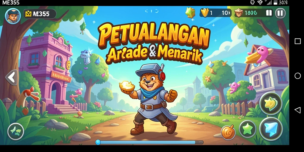 Tampilan gameplay ME355 yang seru dan penuh aksi.