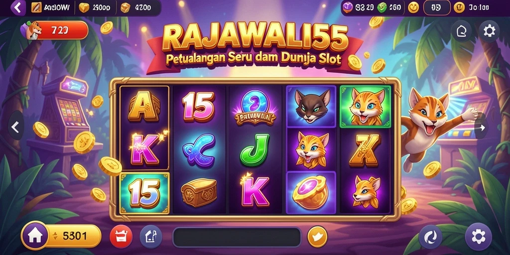 Tampilan menarik dari gameplay slot RAJAWALI55 yang seru.