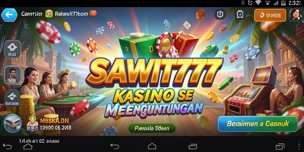 Tampilan gameplay SAWIT777 yang menarik dan penuh aksi kasino.