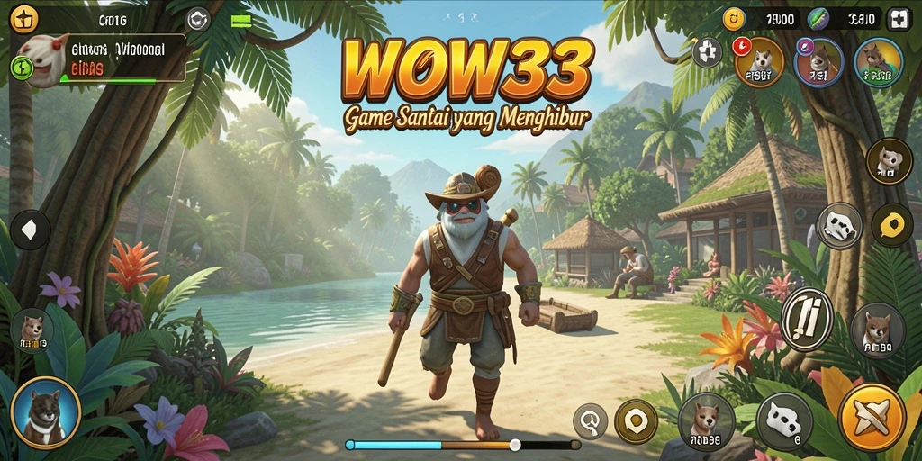 Tampilan gameplay santai dan mengasyikkan dari WOW33.