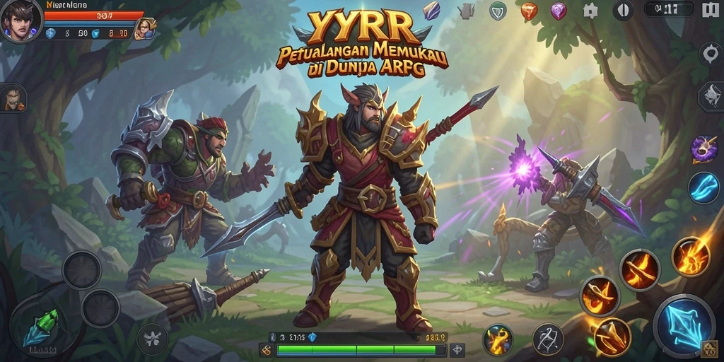 Gameplay ARPG YYRR yang seru dan menantang di dunia fantasi.